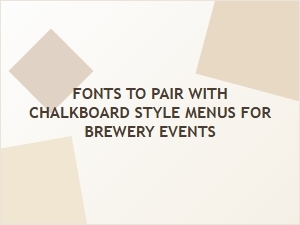 Crafting the Perfect Brewery Menu with Rustic Font Pairings